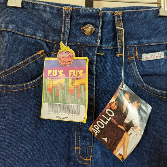 Very Rare 70's Deadstock F.U's Jean Skirt Never Worn With Tags. High waisted. - Picture 5 of 10